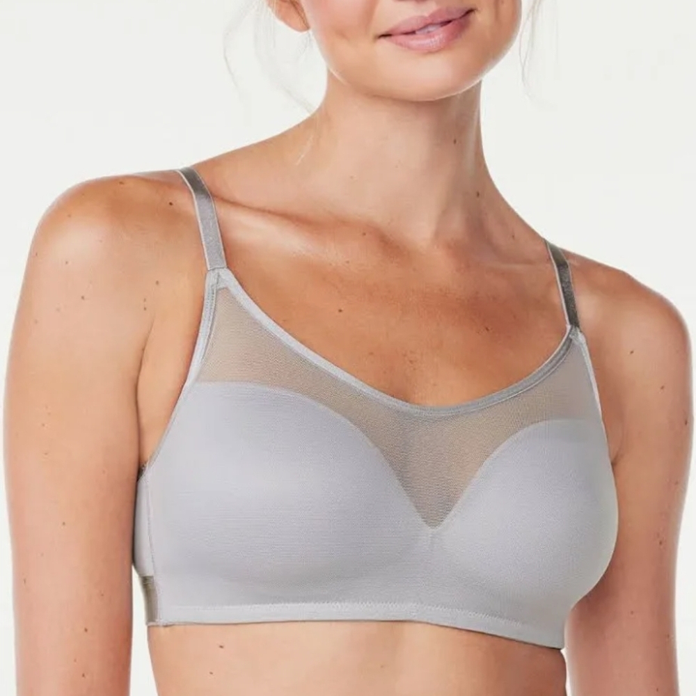Gray Mesh Women's Bra